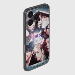 Чехол для iPhone 16 Pro силиконовый с защитой камеры Bts - фото 2