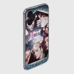 Чехол для iPhone 16 силиконовый с защитой камеры Bts - фото 2