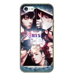 Чехол для iPhone 5/5S матовый Bts