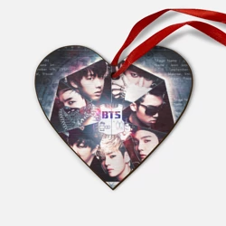 Деревянная игрушка Сердце Bts