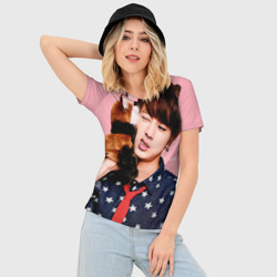 Женская футболка 3D Slim Bts - фото 2