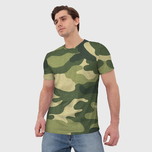 Мужская футболка 3D Хаки - фото 3
