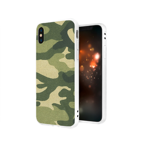 Чехол для iPhone X матовый Хаки Фото 01 Чехол для iPhone X матовый Хаки Фото 01