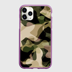 Чехол для iPhone 11 Pro матовый Камуфляж