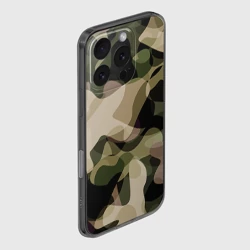 Чехол для iPhone 16 Pro силиконовый с защитой камеры Камуфляж - фото 2