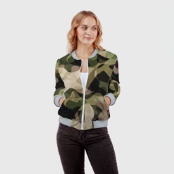 Женский бомбер 3D Камуфляж - фото 2
