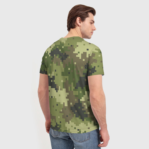 Мужская футболка 3D Хаки, цвет 3D печать - фото 4