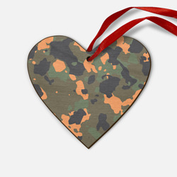 Деревянная игрушка Сердце Камуфляж