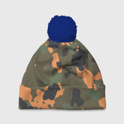 Шапка 3D c помпоном Камуфляж
