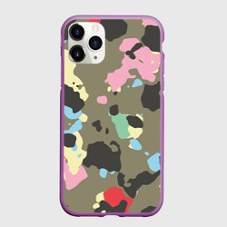 Чехол для iPhone 11 Pro матовый Камуфляж