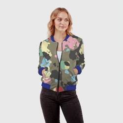 Женский бомбер 3D Камуфляж - фото 2