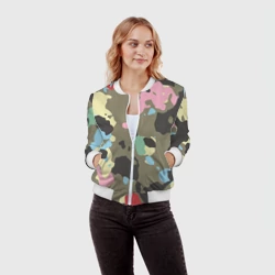 Женский бомбер 3D Камуфляж - фото 2