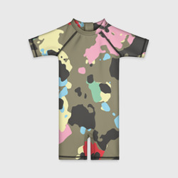 Детский купальный костюм 3D Камуфляж