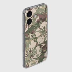 Чехол для iPhone 16 силиконовый с защитой камеры Камуфляж - фото 2