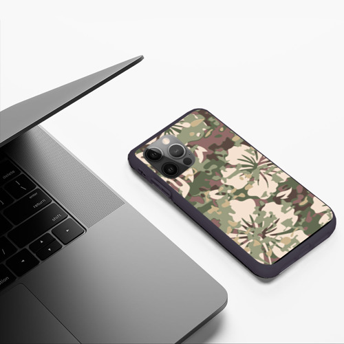 Чехол для iPhone 12 Pro Max Камуфляж, цвет черный - фото 5