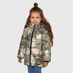 Зимняя куртка для девочек 3D Камуфляж - фото 2