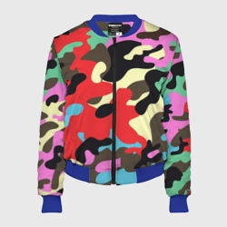 Женский бомбер 3D Камуфляж