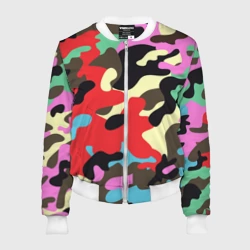 Женский бомбер 3D Камуфляж