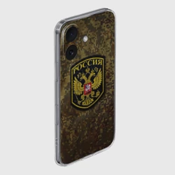 Чехол для iPhone 16 силиконовый с защитой камеры Хаки - фото 2