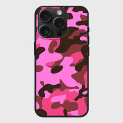 Чехол силиконовый для Apple iPhone 15 Pro матовый Камуфляж