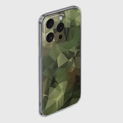 Чехол для iPhone 15 Pro Max силиконовый с защитой камеры Камуфляж - фото 2