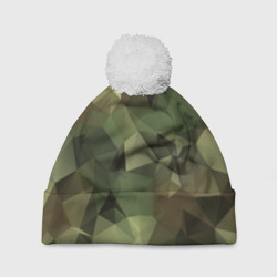 Шапка 3D c помпоном Камуфляж