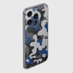Чехол для iPhone 15 Pro силиконовый с защитой камеры Камуфляж - фото 2