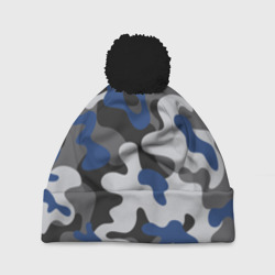 Шапка 3D c помпоном Камуфляж