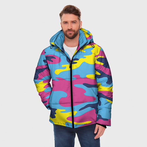 Мужская зимняя куртка 3D Камуфляж, цвет красный - фото 3