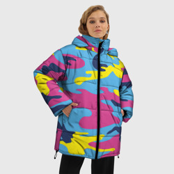 Женская зимняя куртка Oversize Камуфляж - фото 2