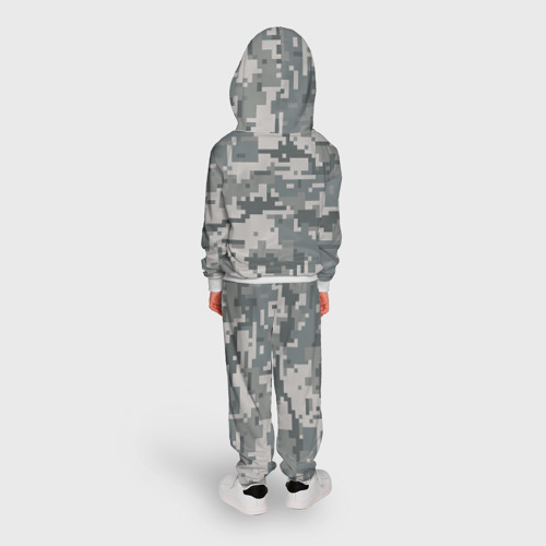 Детский костюм с толстовкой 3D Камуфляж, цвет белый - фото 4
