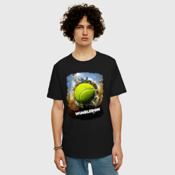 Мужская футболка хлопок Oversize Уимблдон Wimbledon - фото 2