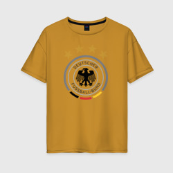 Женская футболка хлопок Oversize Сборная Германии