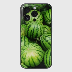 Чехол для iPhone 16 Pro силиконовый с защитой камеры Арбузы