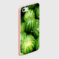 Чехол для iPhone 5/5S матовый Арбузы - фото 2