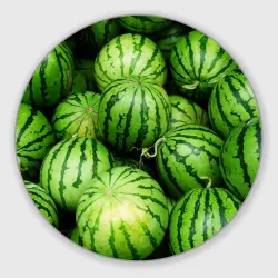 Круглый коврик для мышки Арбузы