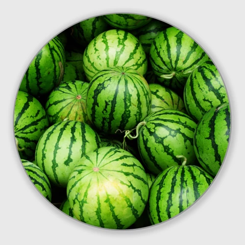 Круглый коврик для мышки Арбузы