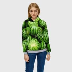 Женская толстовка 3D Арбузы - фото 2