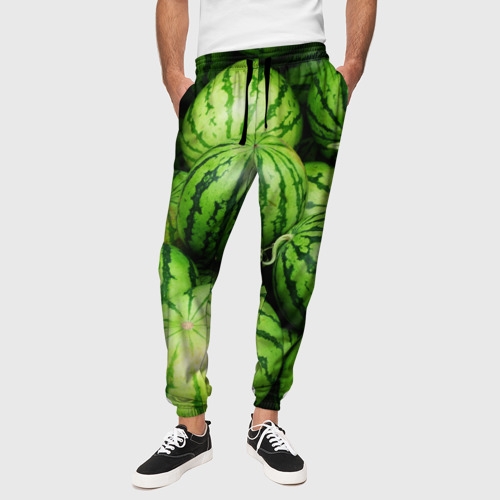 Мужские брюки 3D Арбузы, цвет 3D печать - фото 4