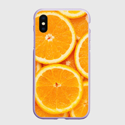 Чехол для iPhone XS Max матовый Апельсин