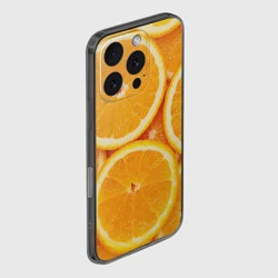 Чехол для iPhone 16 Pro силиконовый с защитой камеры Апельсин - фото 2