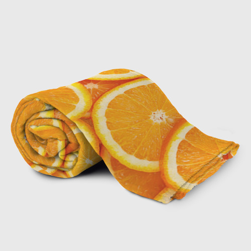 Плед 3D Апельсин, цвет 3D (велсофт) - фото 3