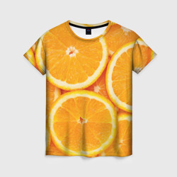 Женская футболка 3D Апельсин