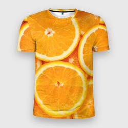 Мужская футболка 3D Slim Апельсин