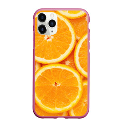Чехол для iPhone 11 Pro матовый Апельсин