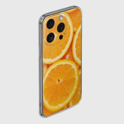 Чехол для iPhone 15 Pro Max силиконовый с защитой камеры Апельсин - фото 2