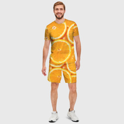 Мужской костюм с шортами 3D Апельсин - фото 2