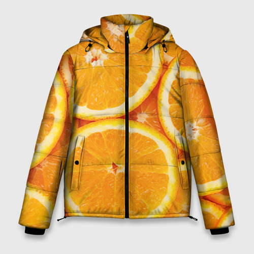 Мужская зимняя куртка 3D Апельсин, цвет красный