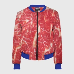 Женский бомбер 3D Мясо