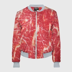 Женский бомбер 3D Мясо
